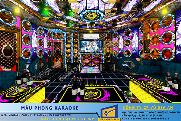 Vũ Gia An thi công phòng karaoke chuyên nghiệp tại TP.HCM